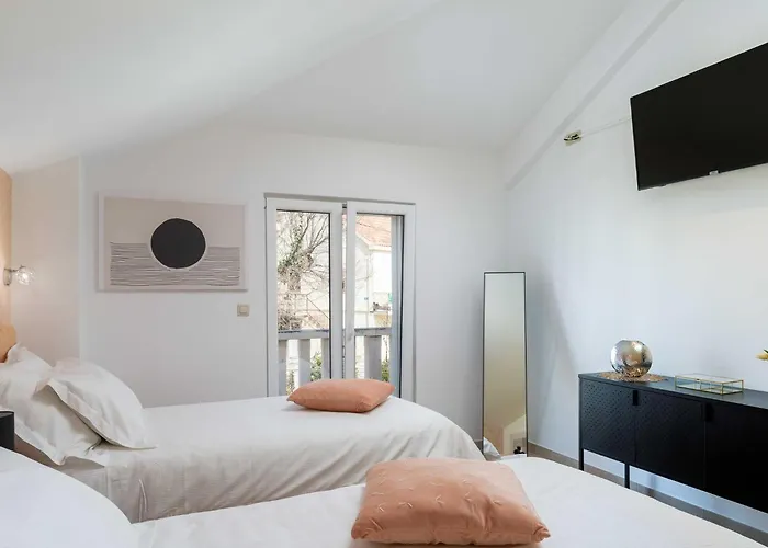 Lejlighed Subrenum - Comfort Two Bedroom With Terrace And Sea View A2 Mlini